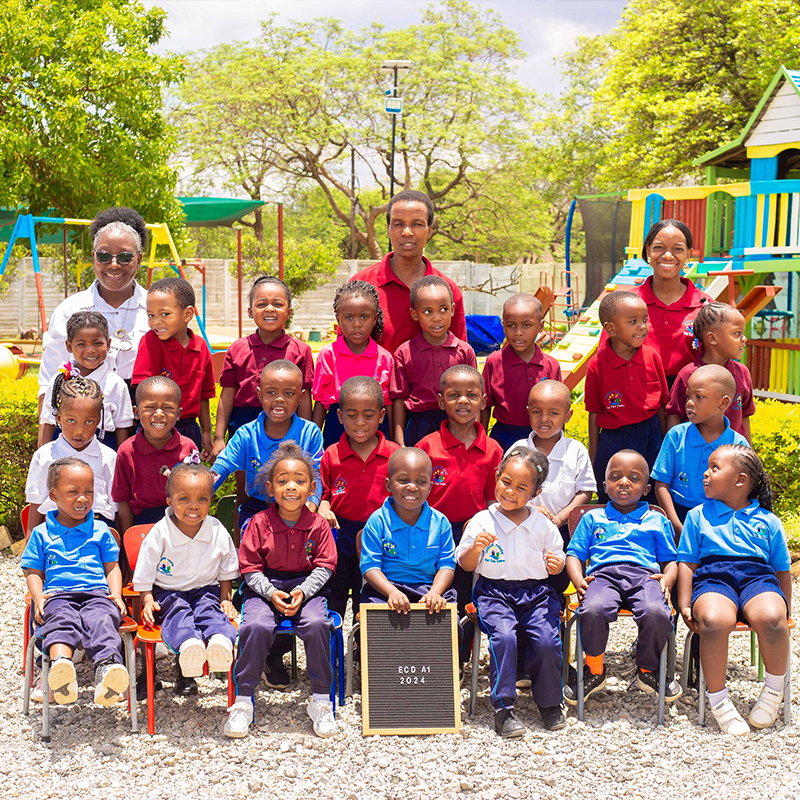 Children learning and playing